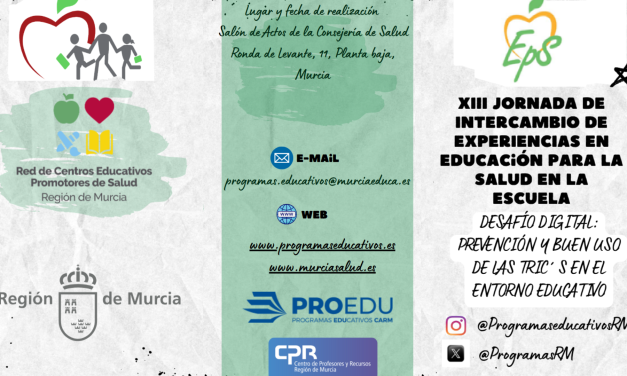 XIII Jornada de Intercambio de Experiencias en Educación para la Salud en la Escuela, en Murcia