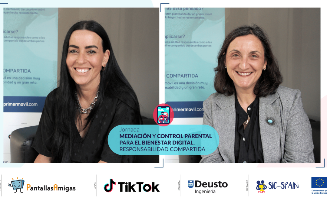 Reflexiones de María Zabala y Laura Cuesta en la jornada “Mediación y control parental para el bienestar digital: una responsabilidad compartida”