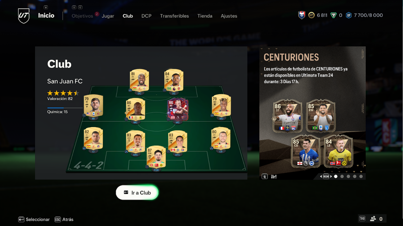 Plantilla Ultimate Team Plantilla Ultimate Team
