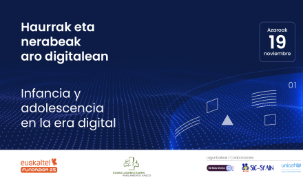 Jornada: Infancia y Adolescencia en la era Digital, Parlamento Vasco