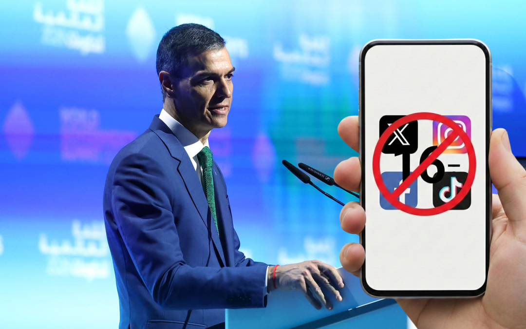España anuncia la prohibición del acceso a redes sociales para menores de 16 años y presenta un paquete de medidas para reforzar la gobernanza digital