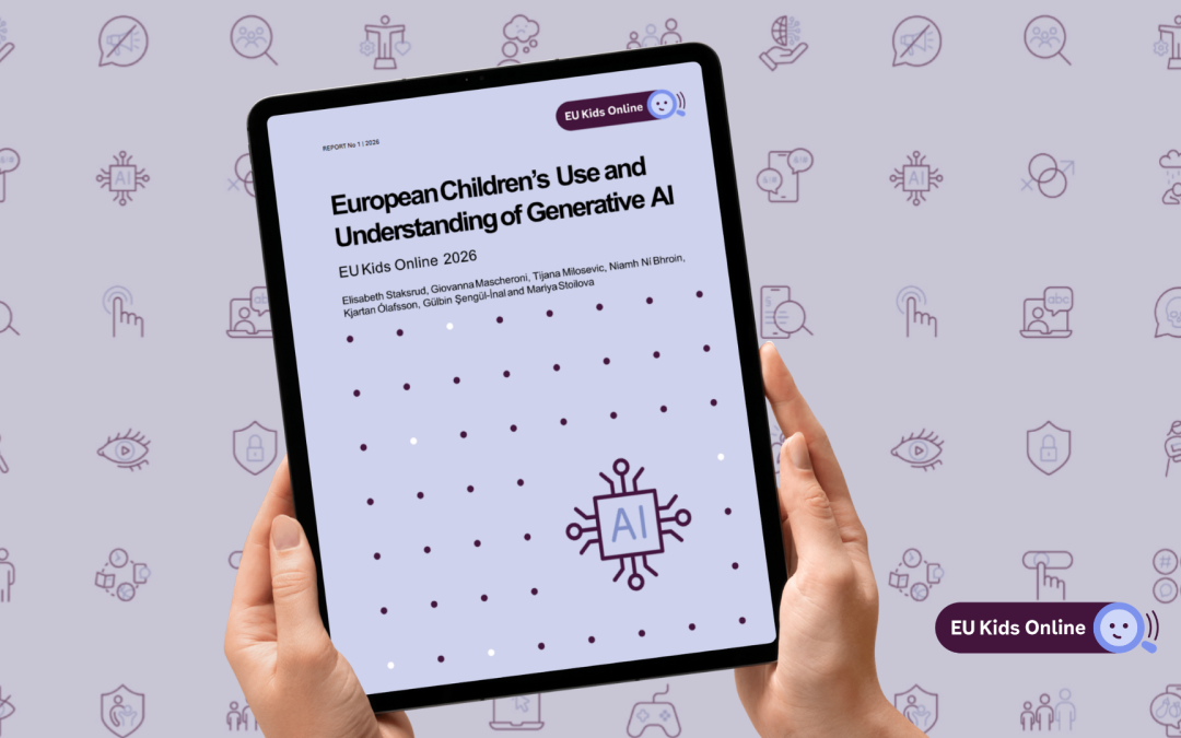 Informe de EU Kids Online 2026 sobre el uso y comprensión de la IA generativa por parte de niñas y niños europeos