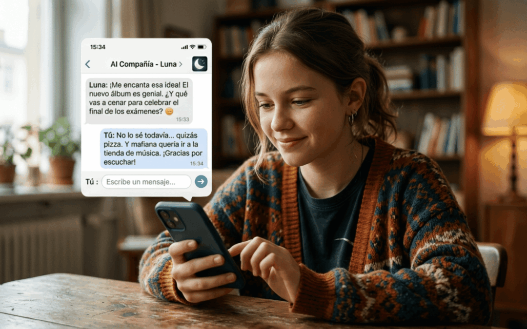 La IA de compañía, cuando la inteligencia artificial se convierte en “amiga” de adolescentes y menores