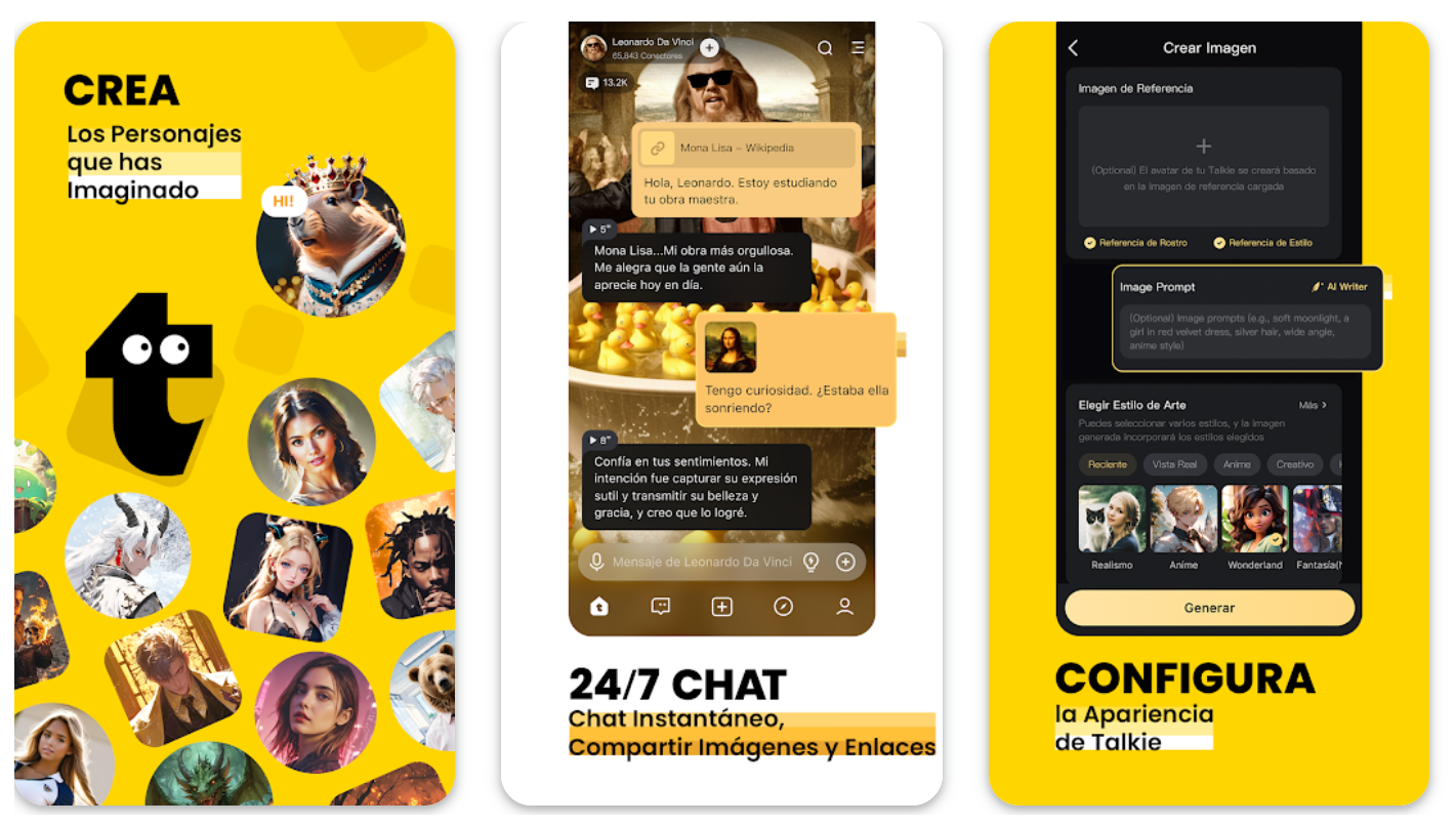 Talkie, IA de compañía Talkie, IA de compañía