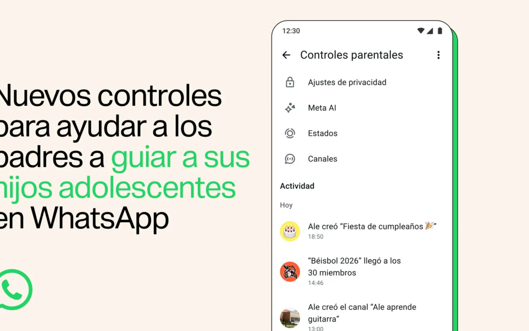 WhatsApp incorpora nuevos controles parentales para ayudar a las familias a orientar a sus hijos adolescentes